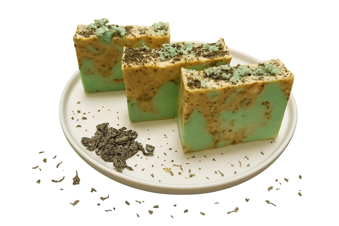 Sabonete esfoliante corporal de Chá Verde e Citronela 1