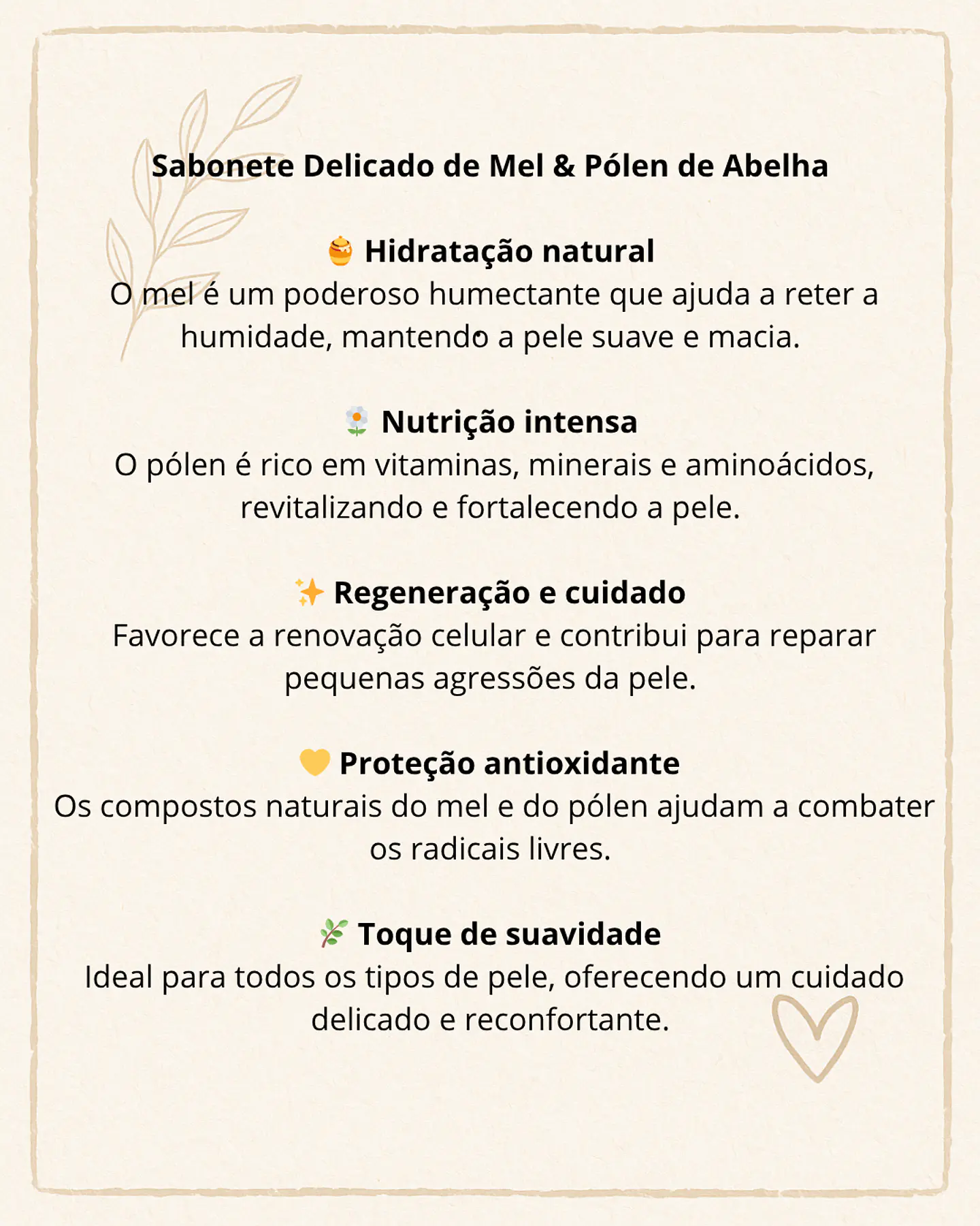 Sabonete delicado de Mel, extrato de Própolis e Pólen de abelha 2