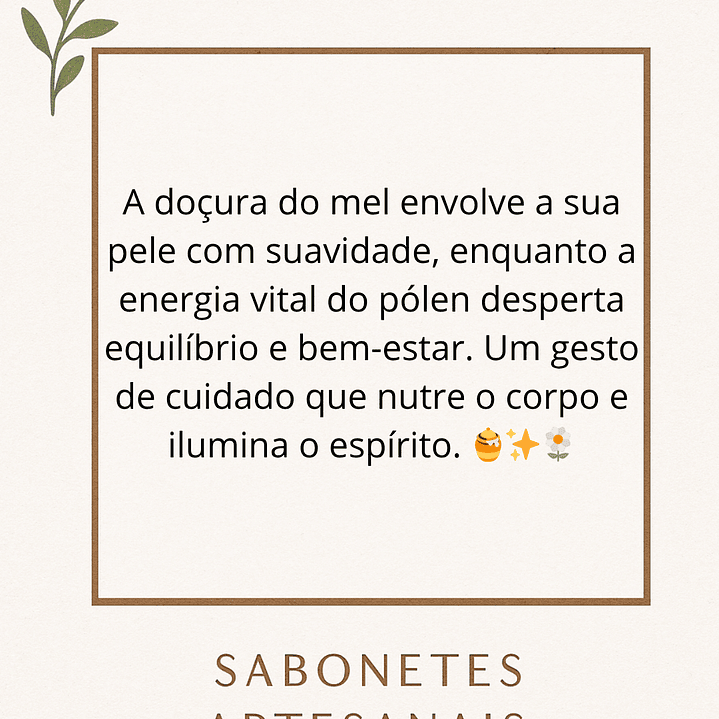 Sabonete delicado de Mel, extrato de Própolis e Pólen de abelha 3