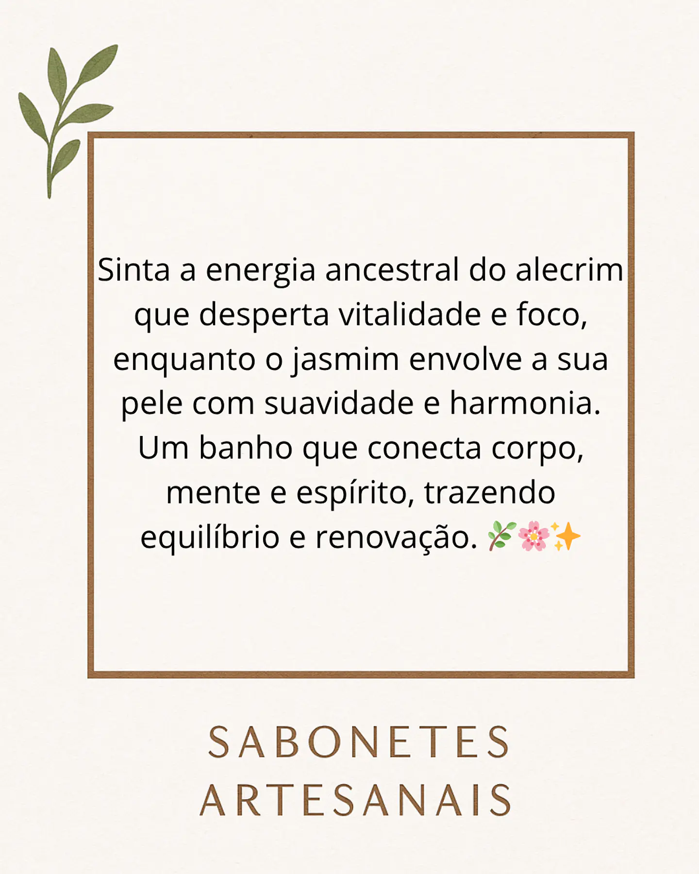 Sabonete herbal ancestral de Alecrim e Jasmim 3
