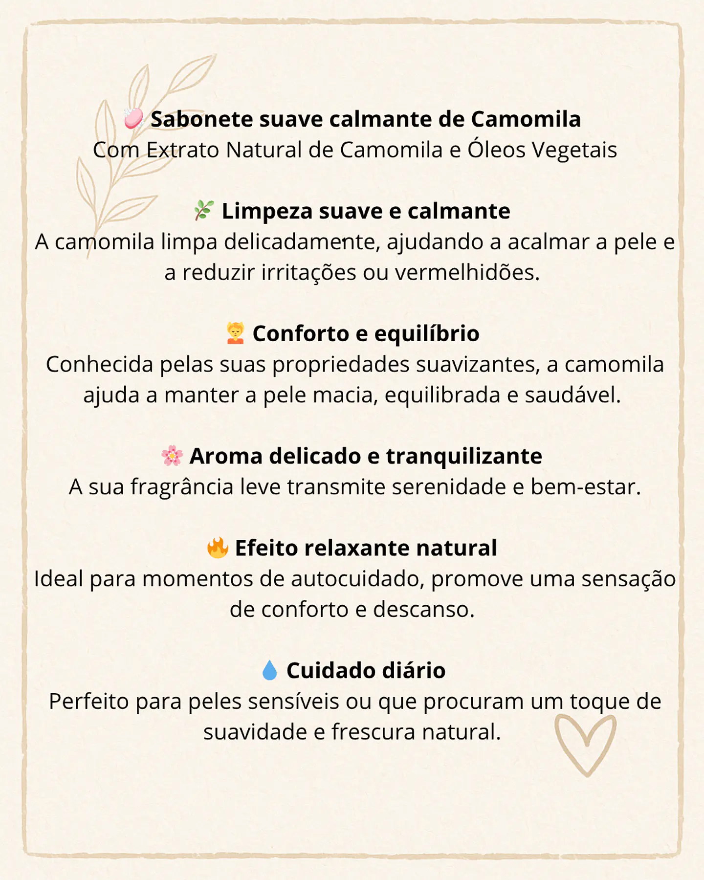 Sabonete de extrato natural de Camomila 2