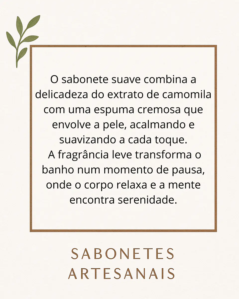 Sabonete de extrato natural de Camomila 3