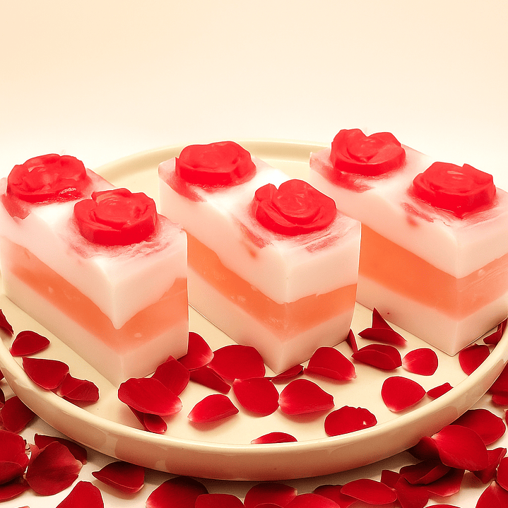 Sabonete delicado de Rosa Vermelha 1