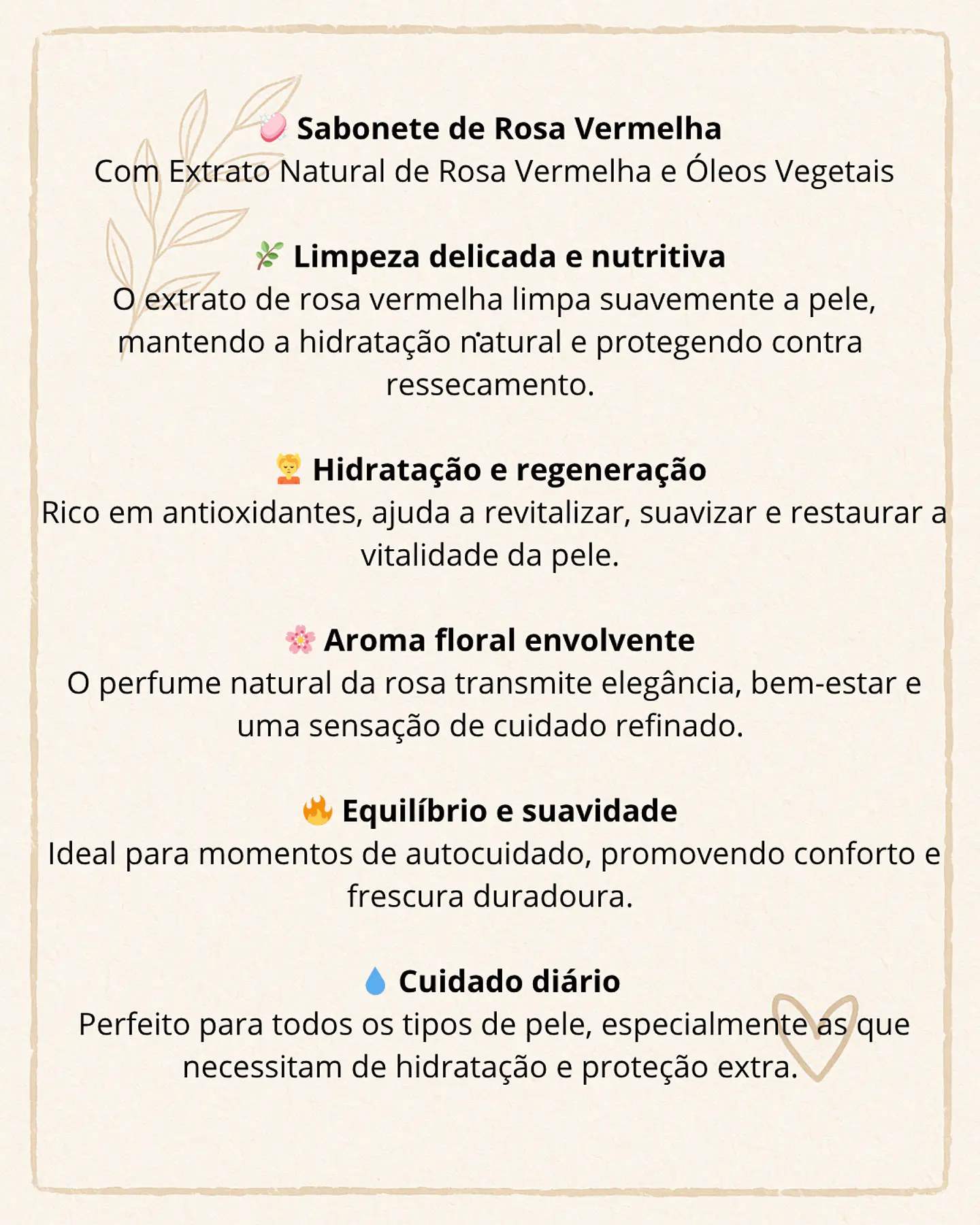 Sabonete delicado de Rosa Vermelha 2