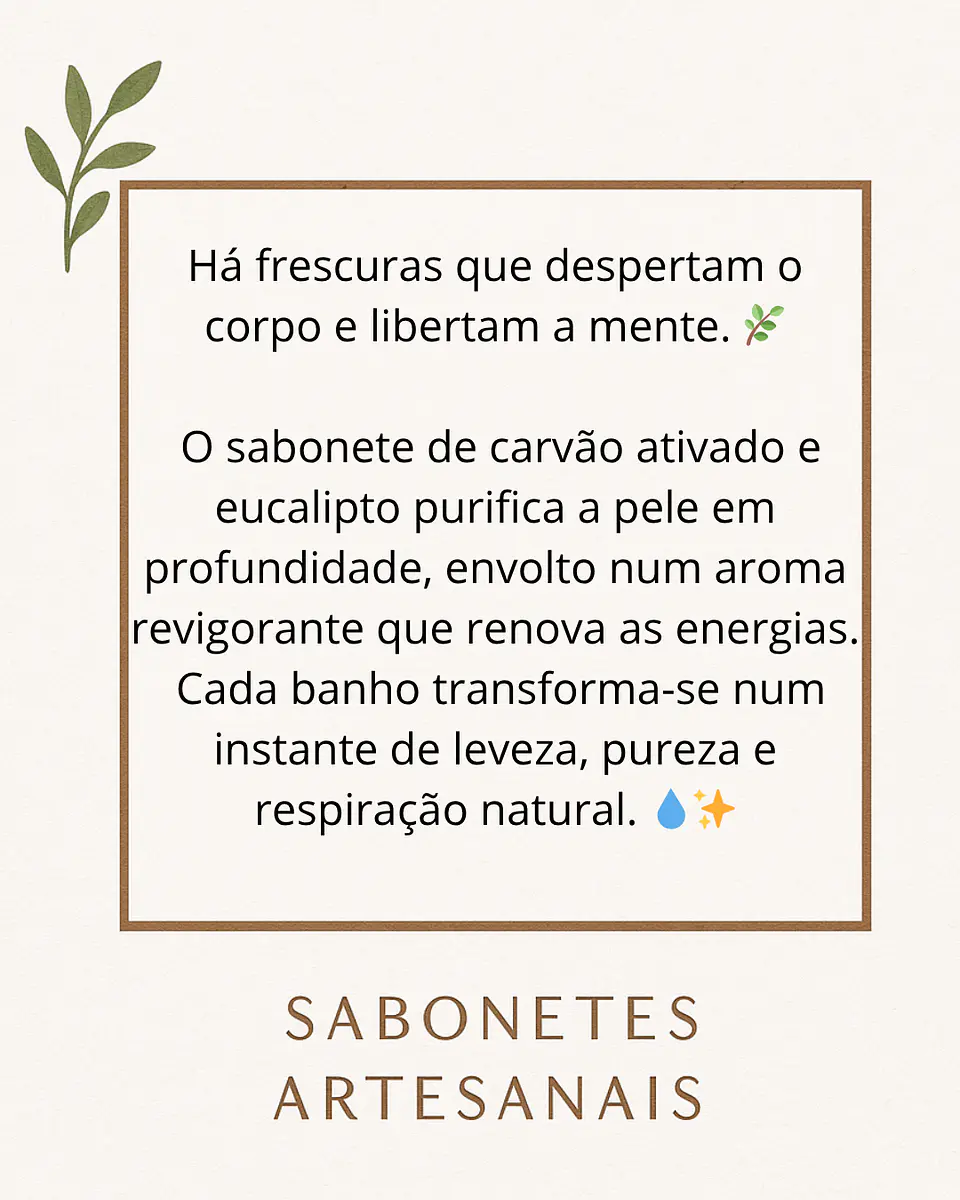 Sabonete Desintoxicante de Carvão Ativado & Eucalipto 3
