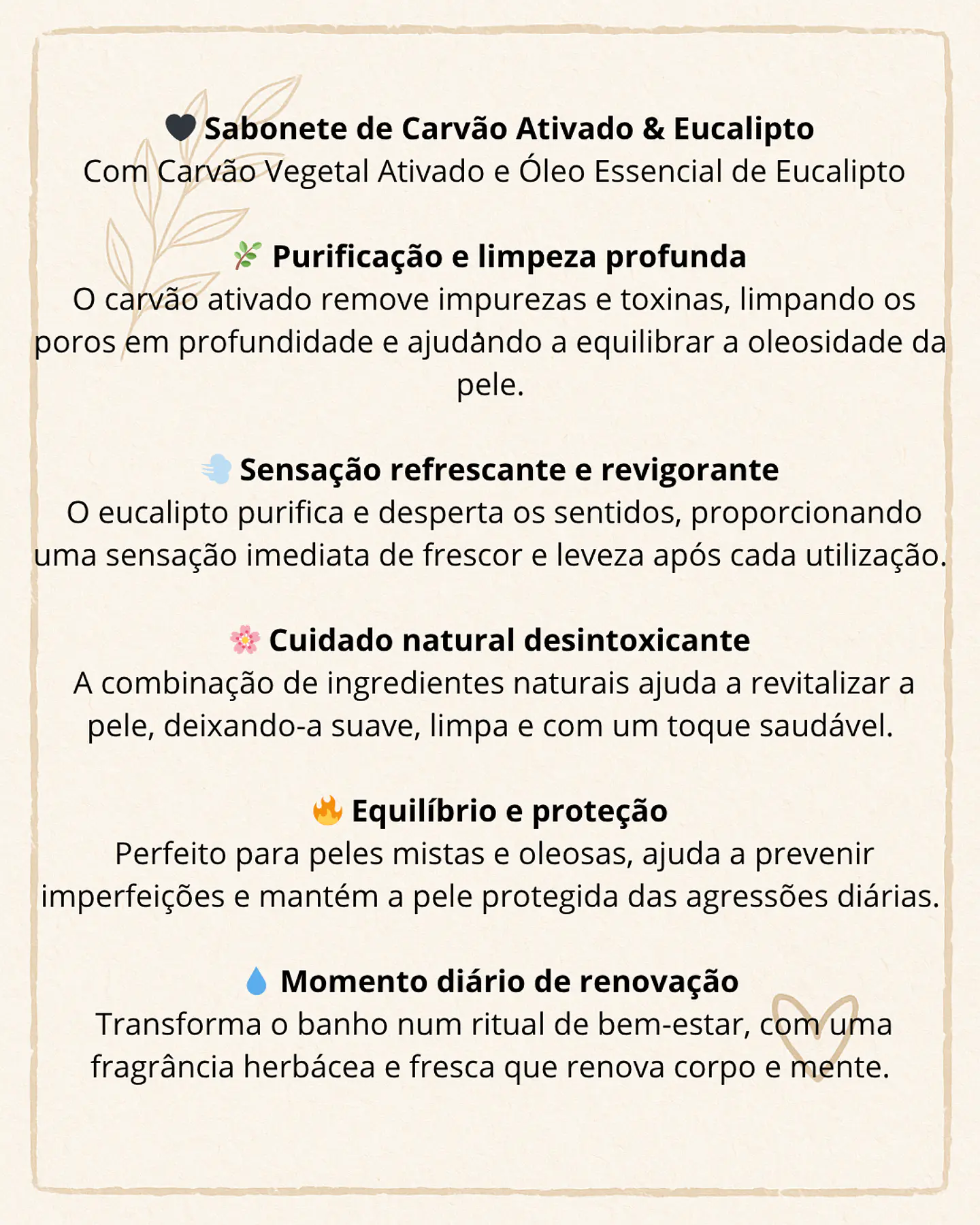 Sabonete Desintoxicante de Carvão Ativado & Eucalipto 2