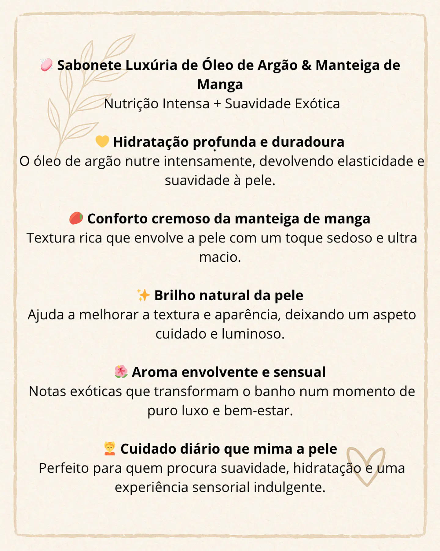 Sabonete Luxúria de Óleo de Argão & Manteiga de Manga 2