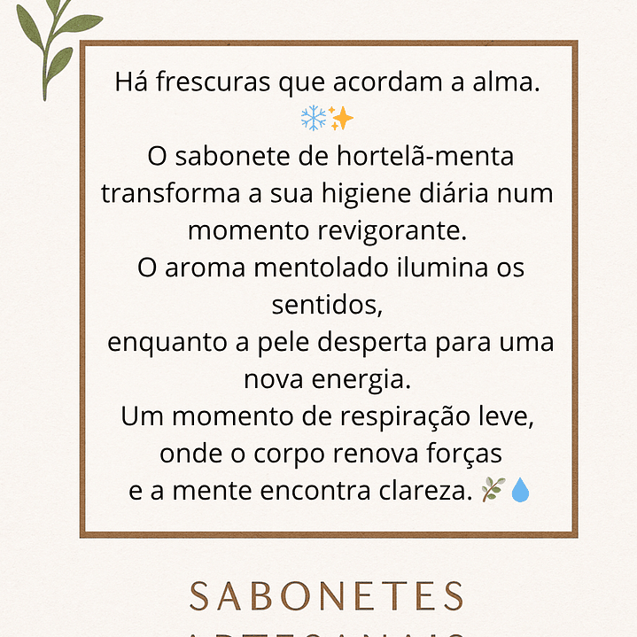 Sabonete Refrescante de Hortelã-Menta 3