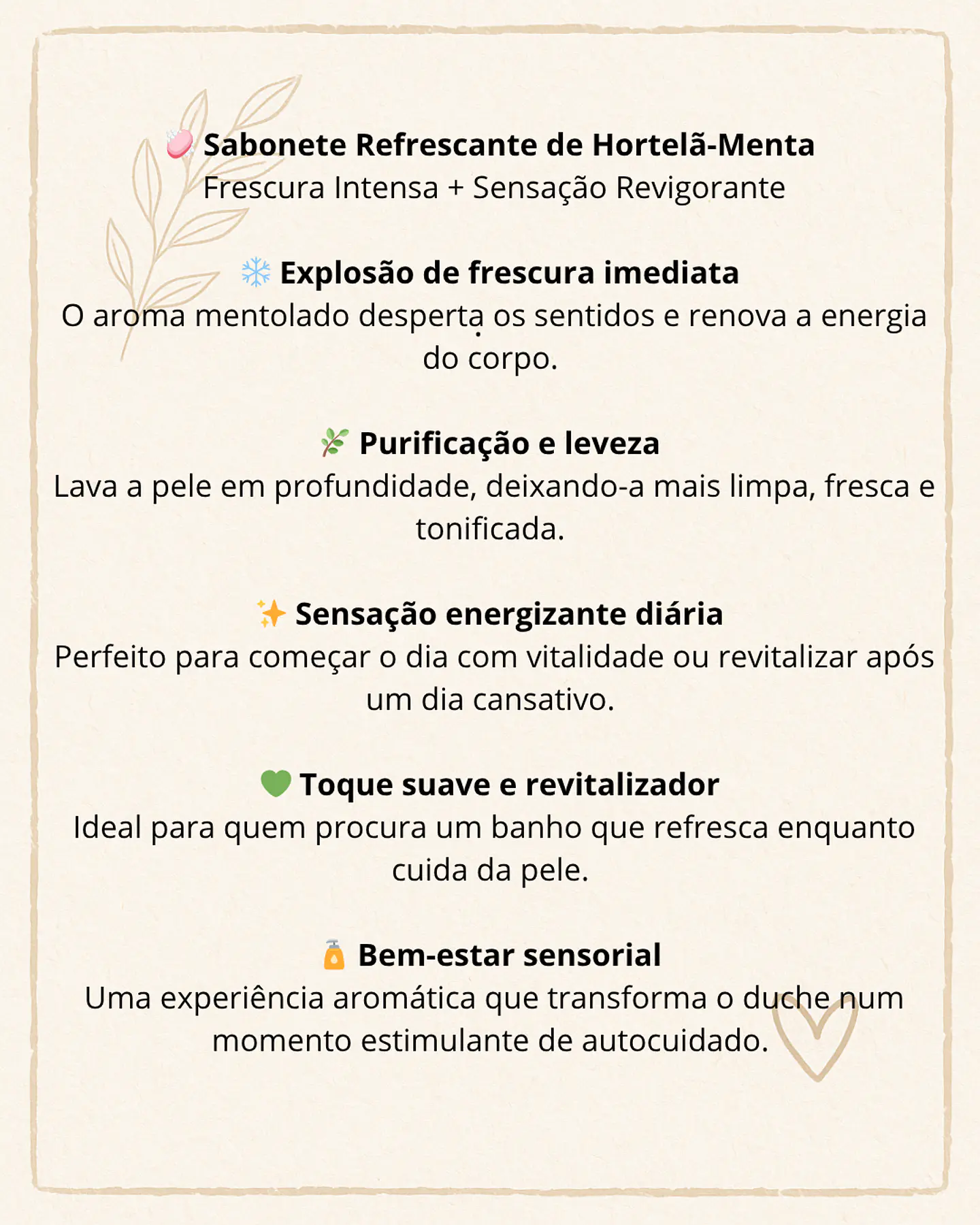 Sabonete Refrescante de Hortelã-Menta 2