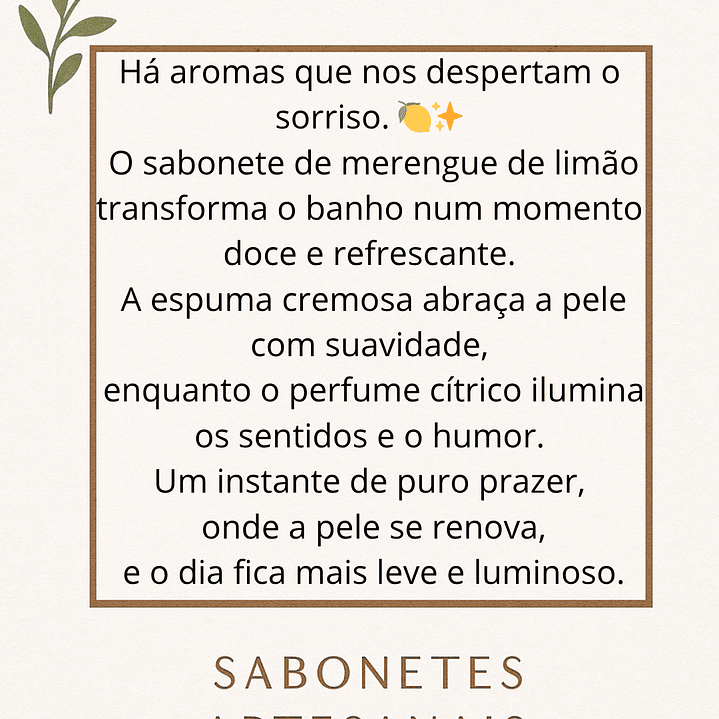 Sabonete Aveludado de Merengue de Limão 3