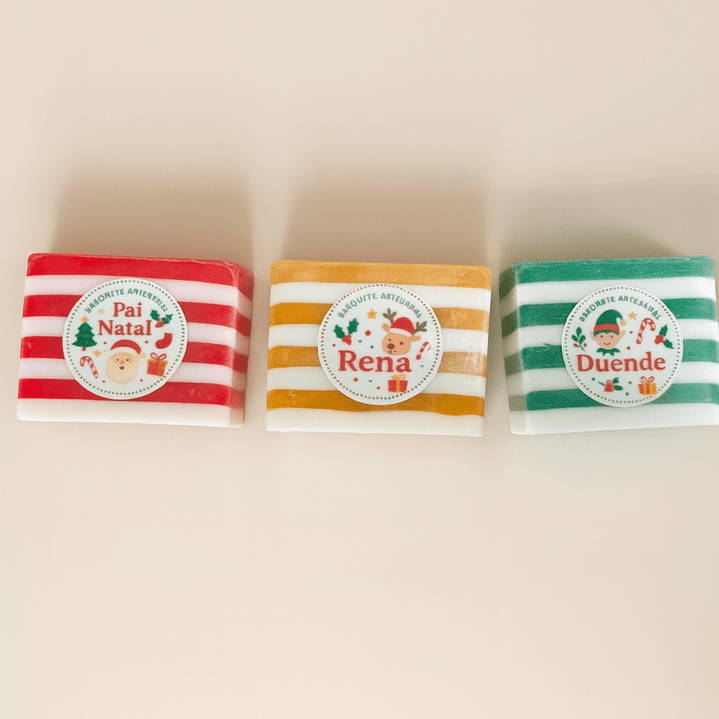 🎄 Cesto de Natal com 5 Sabonetes Temáticos 2