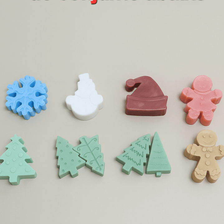 🎄 Cesto de Natal com 5 Sabonetes Temáticos 3