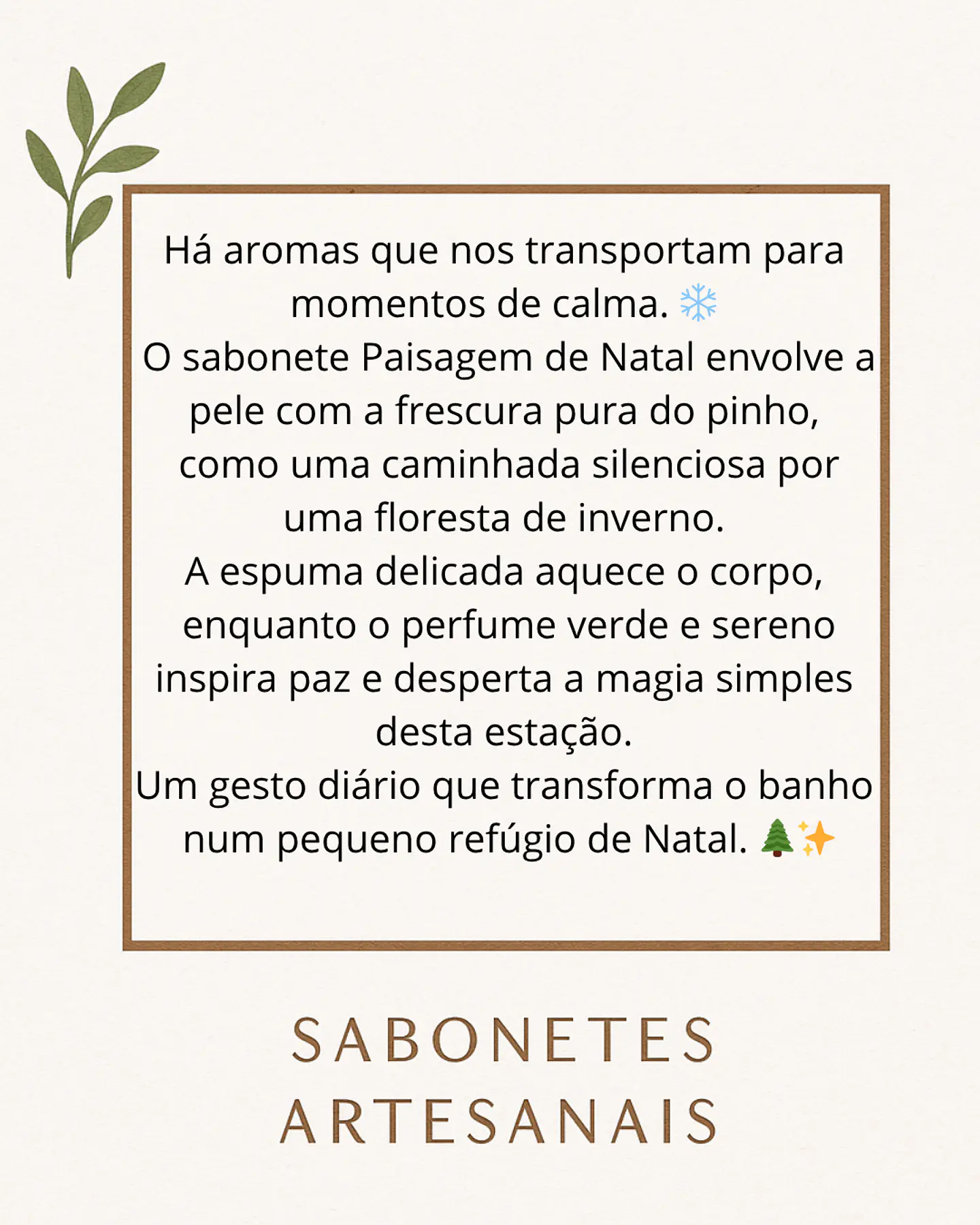 Sabonete Paisagem de Natal – Aroma de Pinho 2