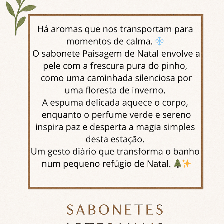 Sabonete Paisagem de Natal – Aroma de Pinho 2
