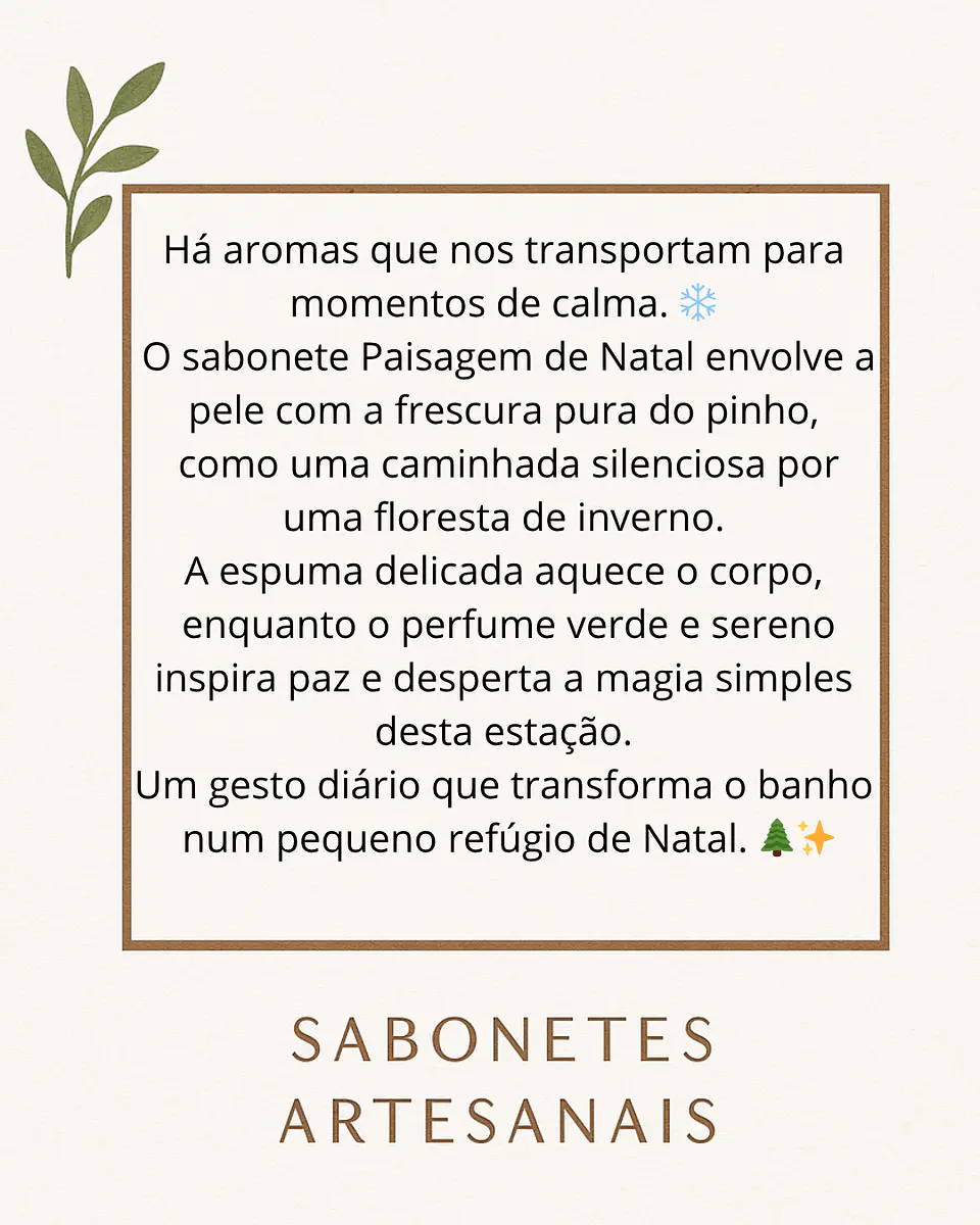 Sabonete Paisagem de Natal – Aroma de Pinho 2
