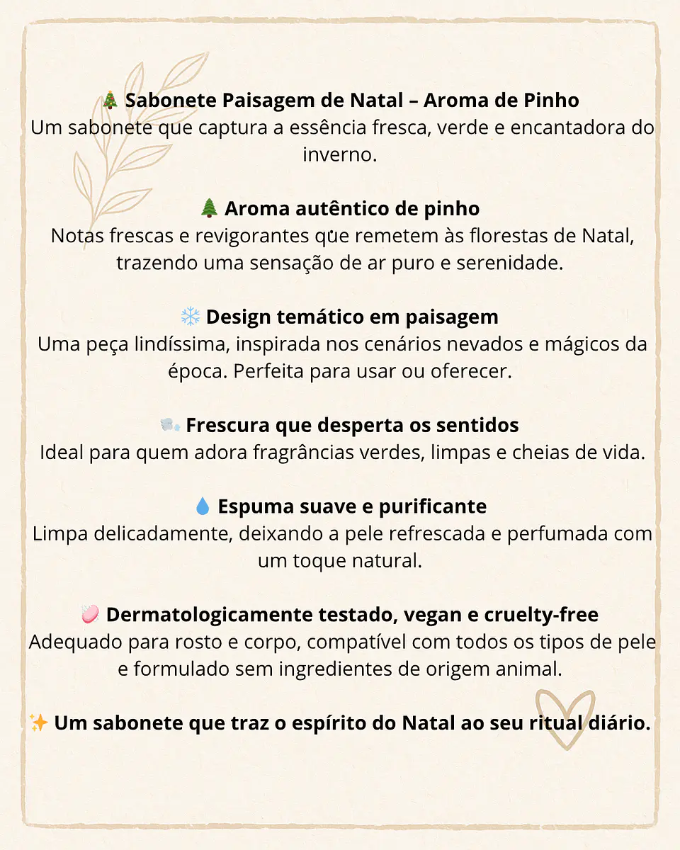 Sabonete Paisagem de Natal – Aroma de Pinho 3