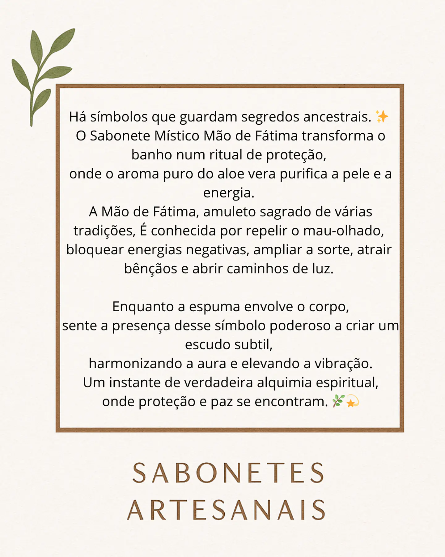 Sabonete Místico Mão de Fátima Azul Pérola 3