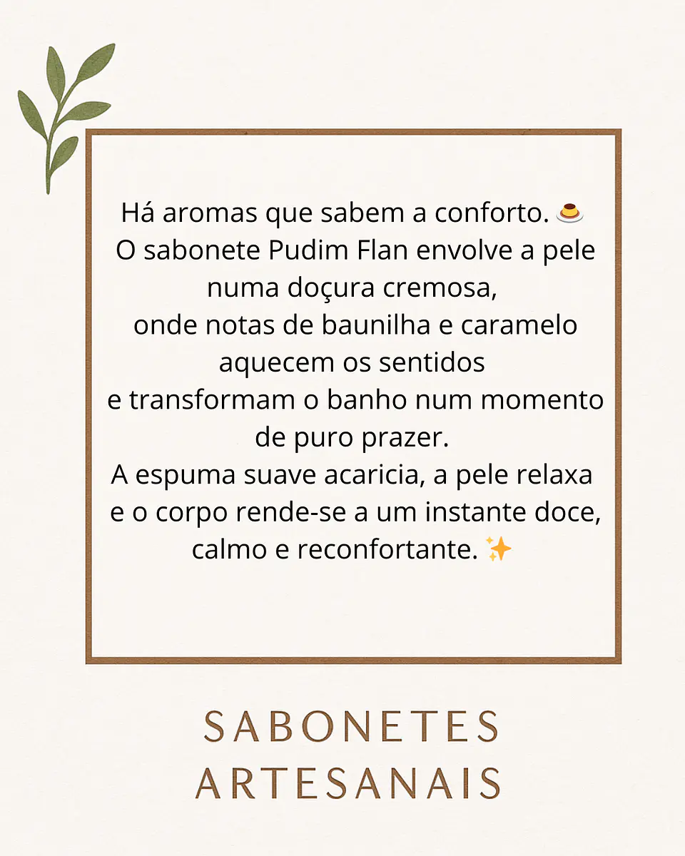 Sabonete Aromático Pudim Flan 🍮  3