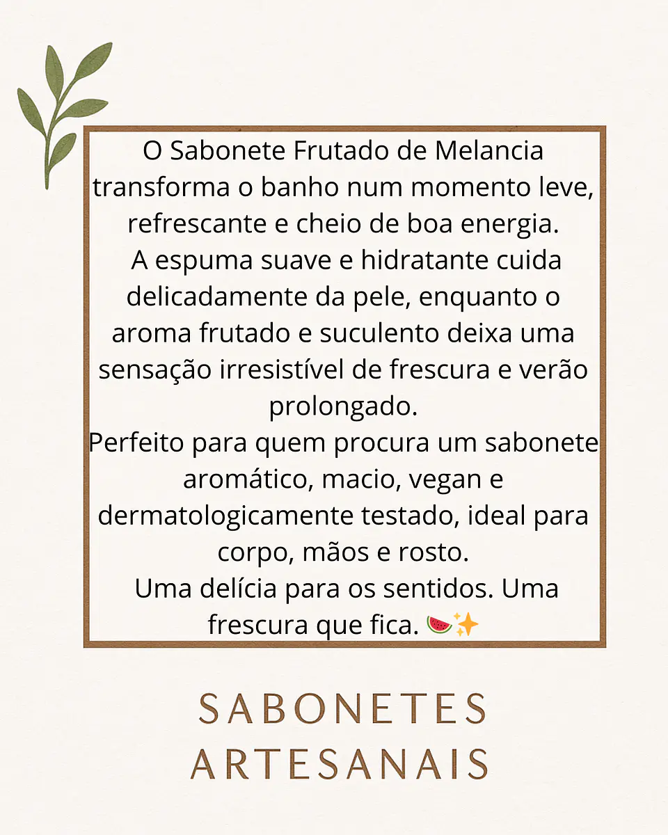 Sabonete Frutado Melancia 🍉 5