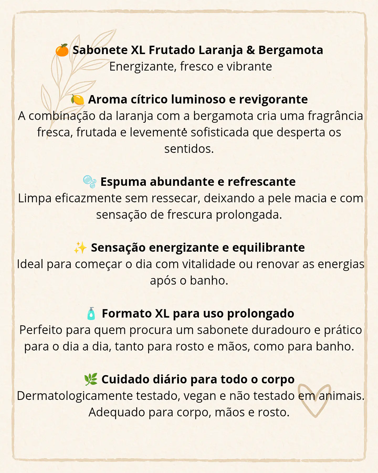 Sabonete XL Frutado Laranja & Bergamota🍊  2