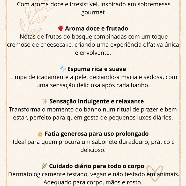 Sabonete Fatia de Cheesecake de Frutos do Bosque 🍓  2