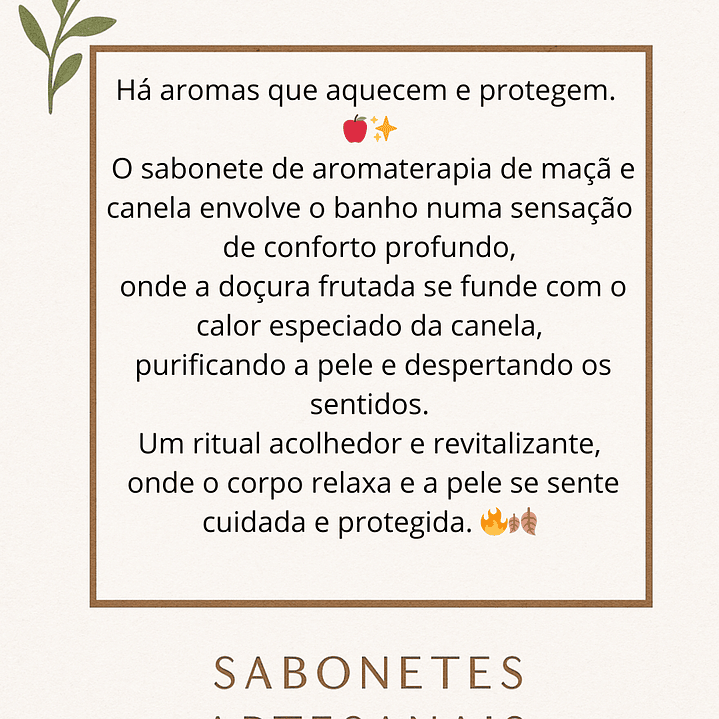 Sabonete de Aromaterapia Maçã & Canela🍎 3