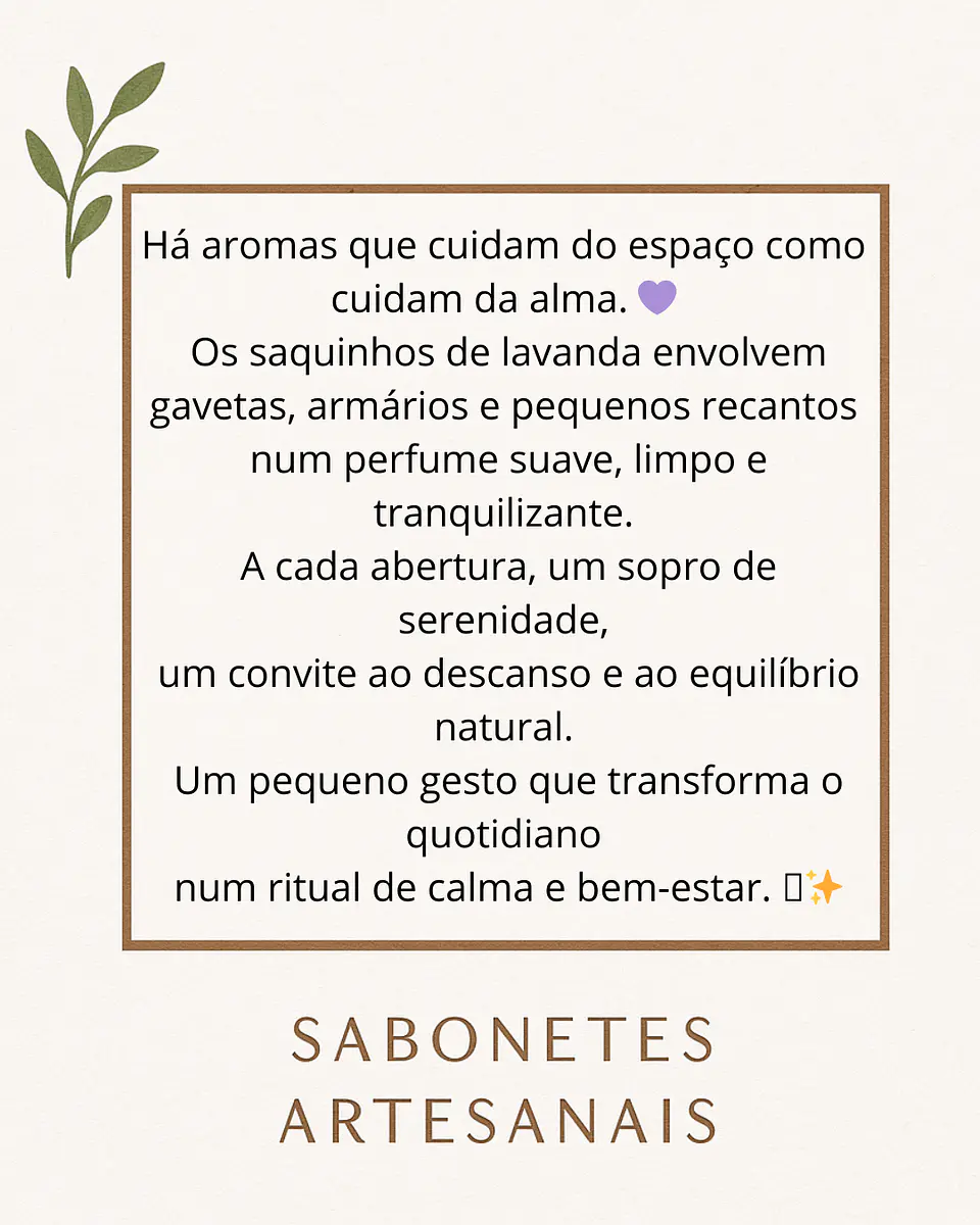 Saquinhos de Aroma de Lavanda 🪻  3