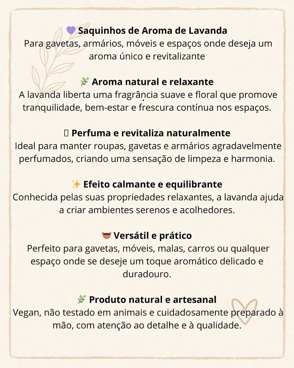 Saquinhos de Aroma de Lavanda 🪻  2