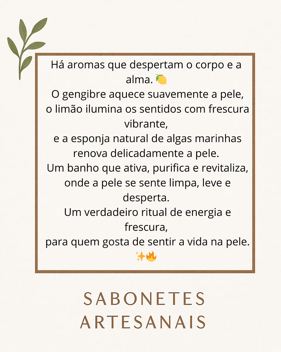 🫚Sabonete Esfoliante de Gengibre & Limão com Esponja Natural integrada🍋 3