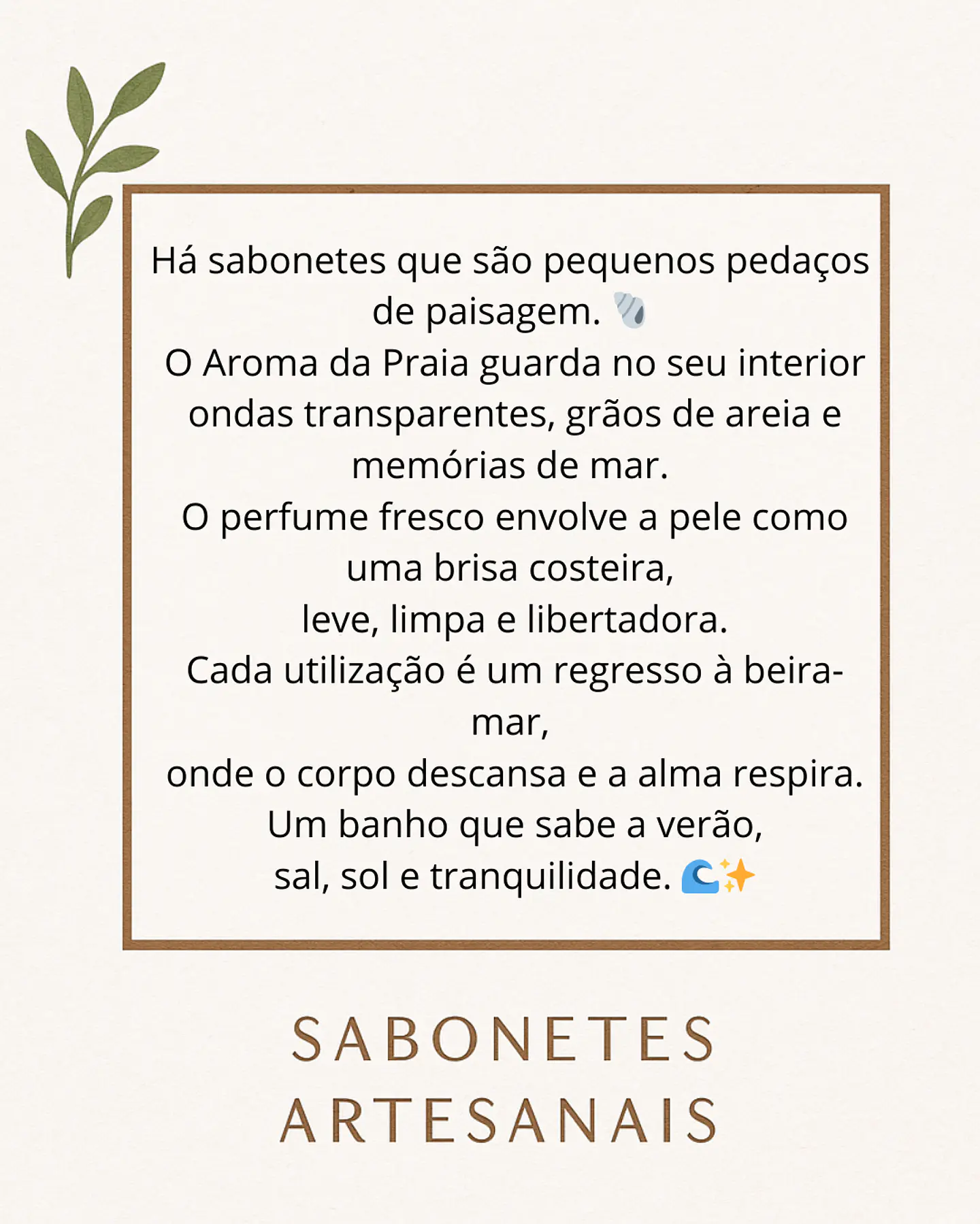 Sabonete Artesanal Aroma da Praia🌊  3