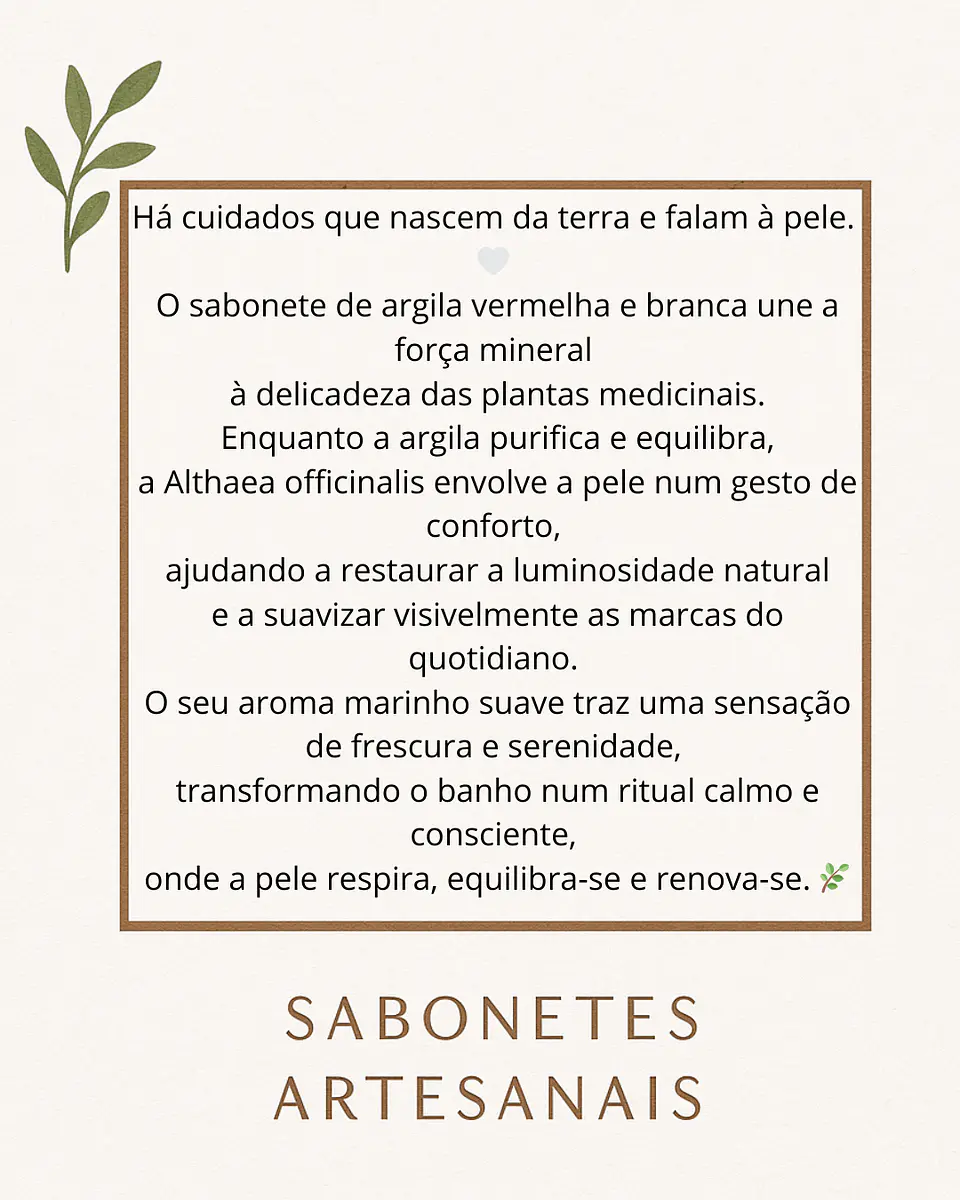 Sabonete Terapêutico de Argila Vermelha & Branca 2