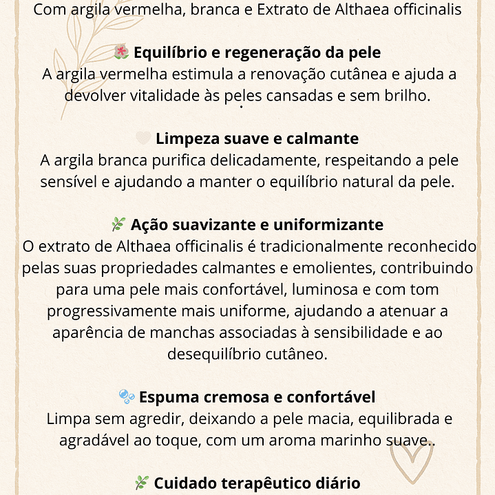 Sabonete Terapêutico de Argila Vermelha & Branca 3
