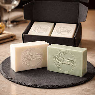 Pack de 2 Sabonetes Artesanais  Algodão Cremoso & Sabonete de Marselha