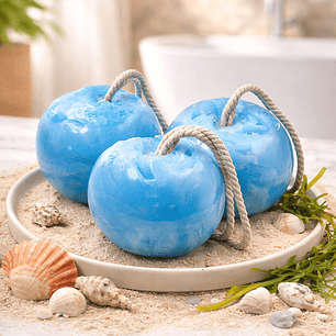 Esfera de Duche com Pouff Brisa Marinha & Extrato de Algas Marinhas