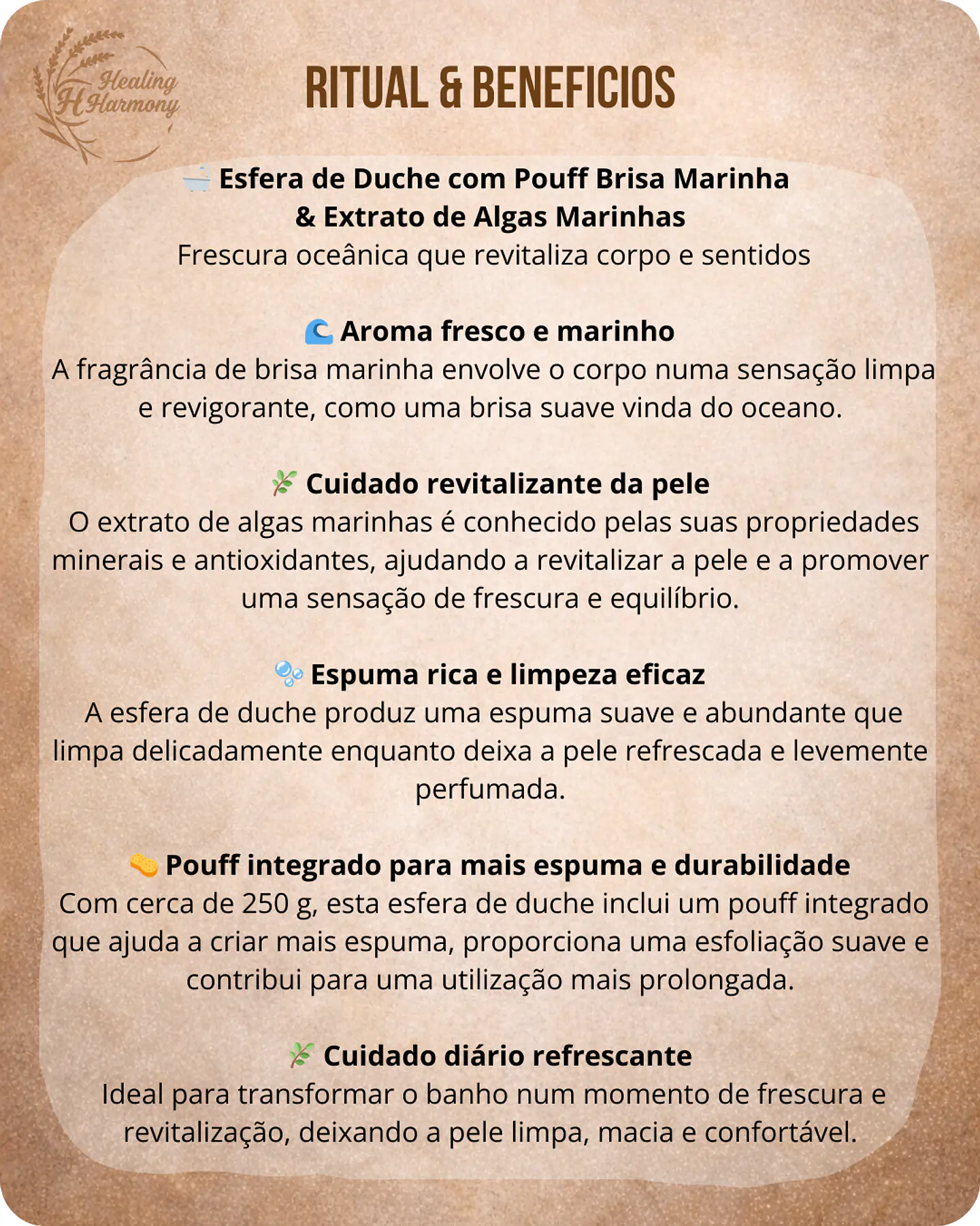 Esfera de Duche com Pouff Brisa Marinha & Extrato de Algas Marinhas 2