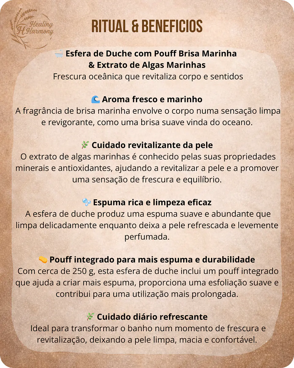 Esfera de Duche com Pouff Brisa Marinha & Extrato de Algas Marinhas 2