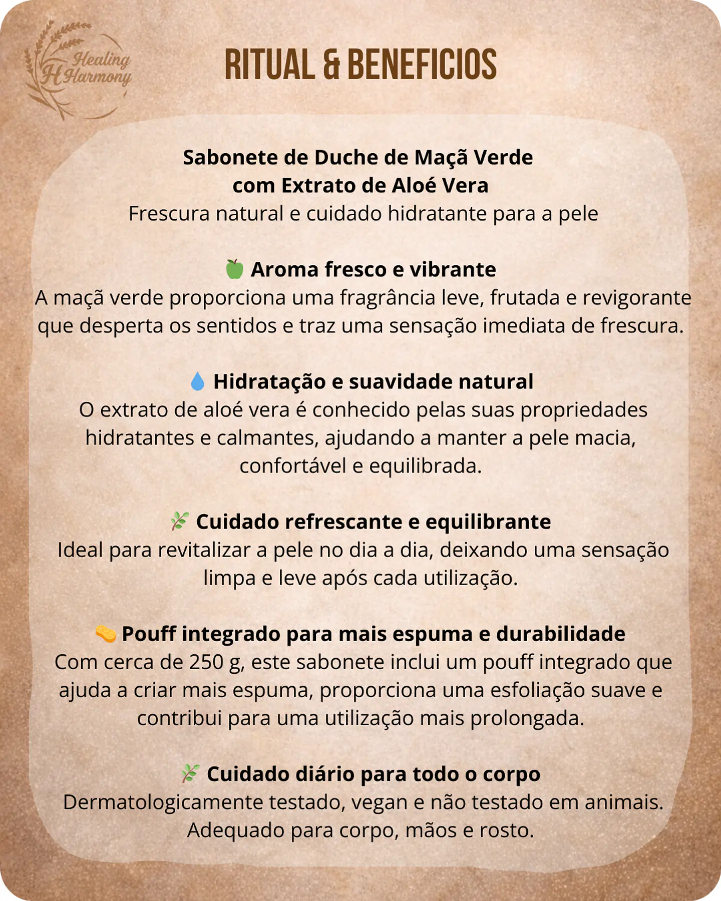 Sabonete de Duche de Maçã Verde & extrato de Aloé Vera 2
