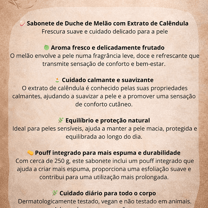 Sabonete de Duche de Melão & Calêndula 2