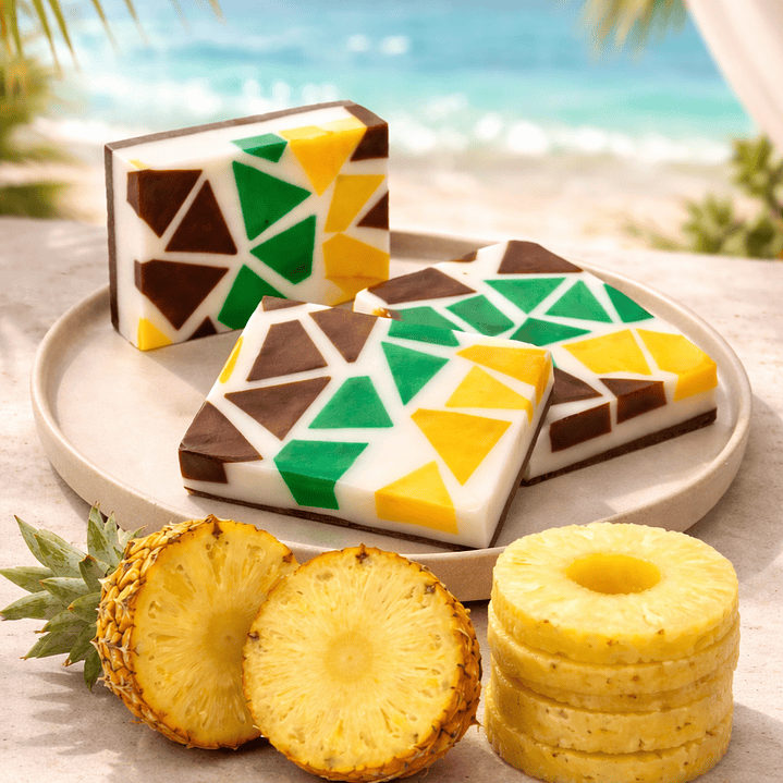 Sabonete Mosaico de Ananás com Manteiga de Karité XL 1