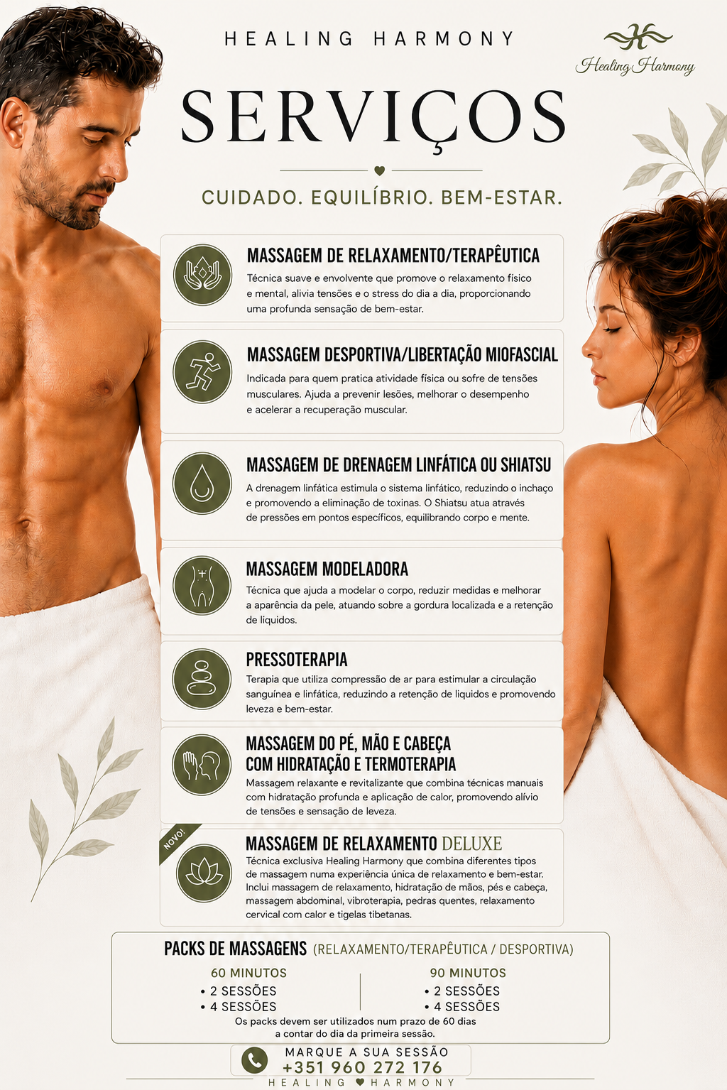 Lista de Massagens