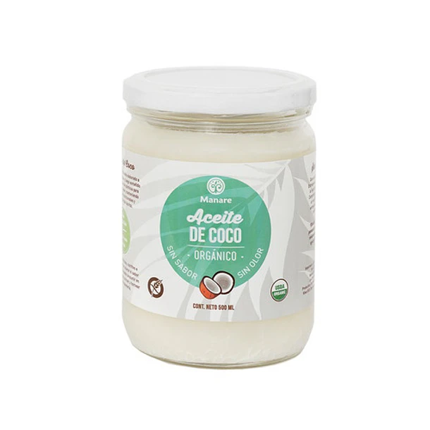 Aceite De Coco Organico Sin Sabor/olor  Extra-virgen 500 Ml