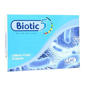 Biotic  5 En Estuche Con 30 Cápsulas