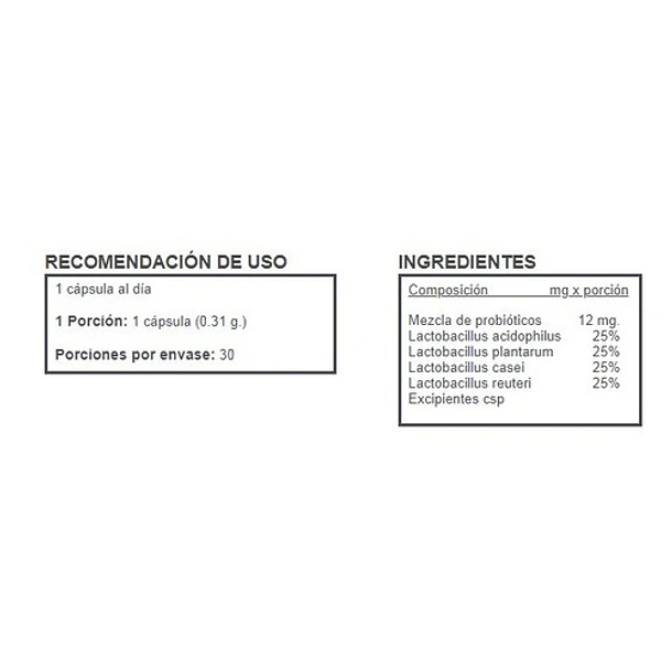 Biotic  5 En Estuche Con 30 Cápsulas 3
