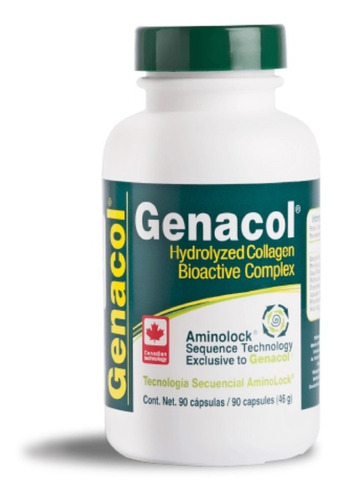 Colágeno Hidrolizado Genacol 90 Cápsulas