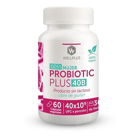 Wellplus Probiotico Plus 40b 60 Capsulas