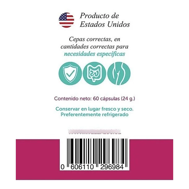 Wellplus Probiotico Plus 40b 60 Capsulas 4