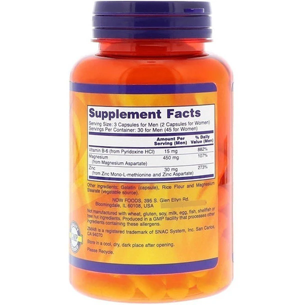  Zma ( Magnesio, Zinc, Vitamina B-6 )  800 Mh 2