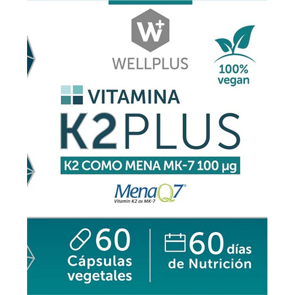 Wellplus Vitamina K2 Plus 60 Capsulas 6