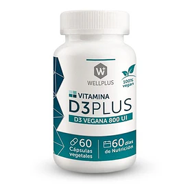 Wellplus Vitamina D3 Plus 60 Capsulas