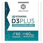Wellplus Vitamina D3 Plus 60 Capsulas 6